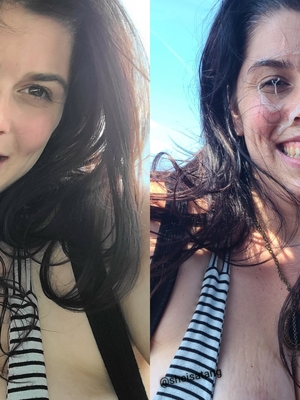 Before and after cumslut. Slutty to very Slutty real quick