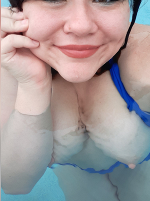 My current state, in the pool, cant get a photo without ripples making my nipples look funny