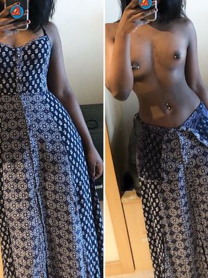 Free Black Girl in Dress Before and After Pics